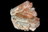 Natural, Red Quartz Crystal Cluster - Morocco #101016-1